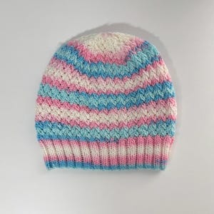 Trans Pride Knitted Hat
