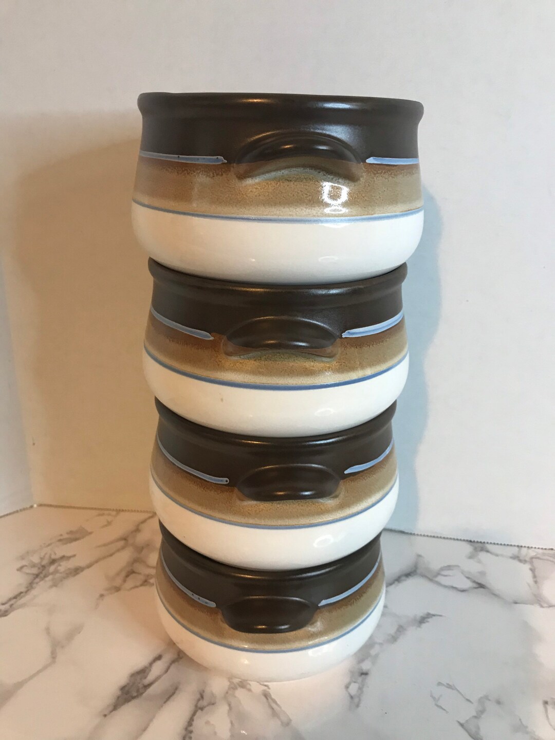 Ceramic Stoneware Ovenproof Soup Bowls Made in Japan Set of 4 Etsy