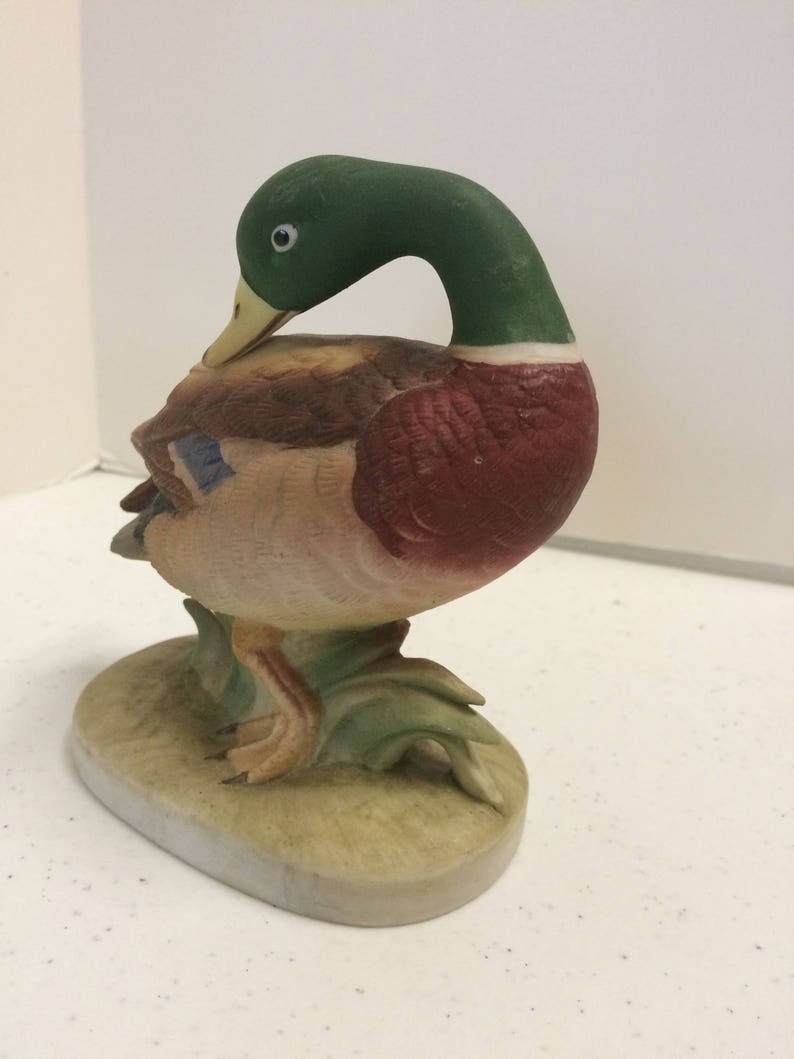 Vintage Pair Lefton China Mallard Ducks #KW214
