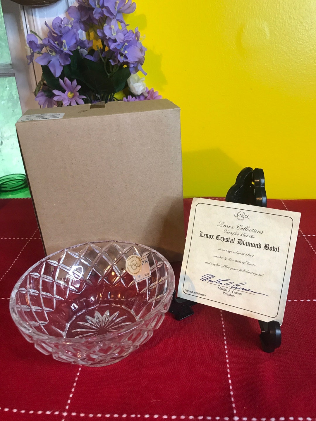 Lenox Collection / Lenox Crystal Diamond Bowl New / Candy Bowl Etsy