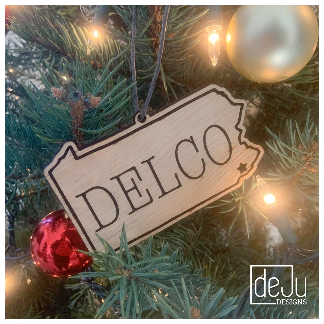 Delco Christmas Tree Ornament Etsy