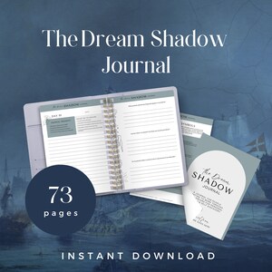 The Dream Shadow Journal - INSTANT DOWNLOAD - Dream Tracker Printable, Dream Journal, Dream Diary, Dream Interpretation, Sleep Tracker