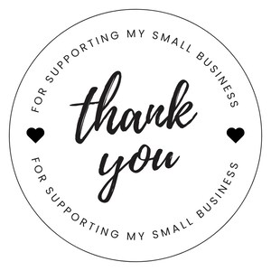 Thank You For Supporting My Small Business Stickers | Business Packaging Sticker, Package Stickers, Business Stickers