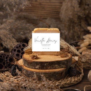 Modello di etichetta per sapone / DOWNLOAD IMMEDIATO / Etichetta avvolgente per sapone / Etichetta per sapone fatto a mano / Etichetta del prodotto / completamente modificabile / Modello Canva