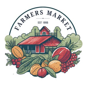 Vintage Farm Logo Template: Editable Agriculture Business Design (Canva)