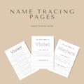 Editable Name Tracing Pages | Handwriting Practice (Digital Download) product logo