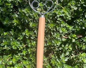 Danish Dough Whisk - Stainless Steel Sourdough Bread Mixer (26cm)