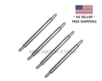 4pcs [2 pairs] 1.5mm Stainless Steel Spring Bars 26mm 24mm 22mm 20mm 18mm 16mm Watch Wristwatch Watch Band Pins