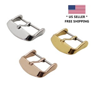 HNS Stainless Steel Replacement Watch Band Buckle | Choice of Color | 18mm, 20mm, 22mm