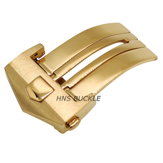 18MM/20MM Deployment Brush Clasp Leather Strap Band Buckle for Tag