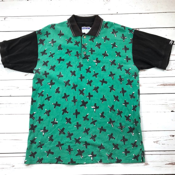 reebok polo shirts green