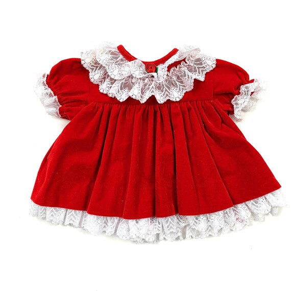 red baby dress