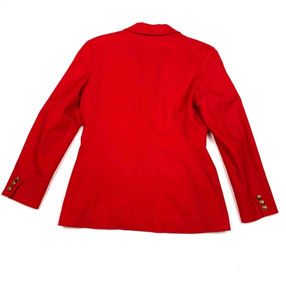 Vtg 80s 90s Pendleton Retro Red 100% Virgin Wool … - image 5