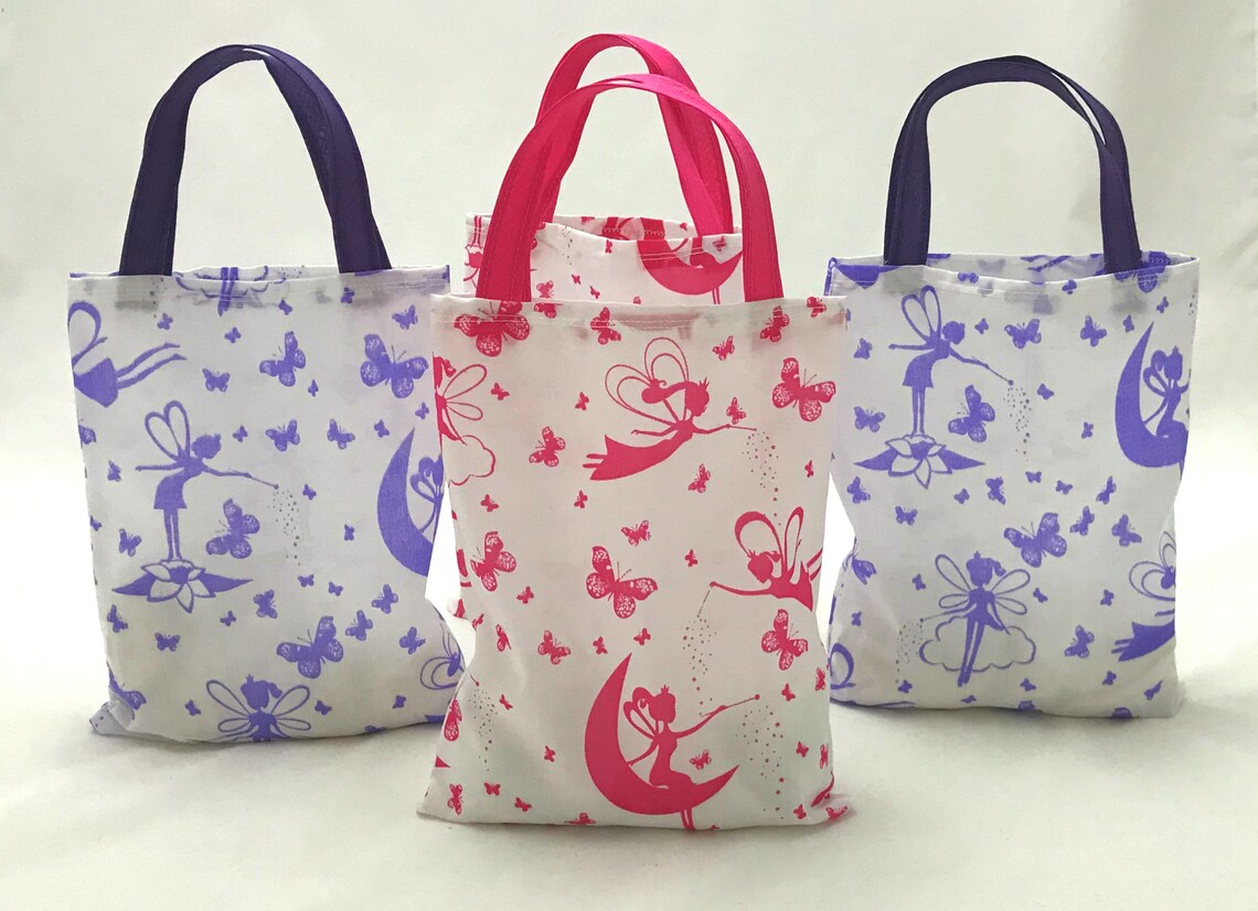 Fairies fabric wrapping reusable gift bags Unique eco Etsy