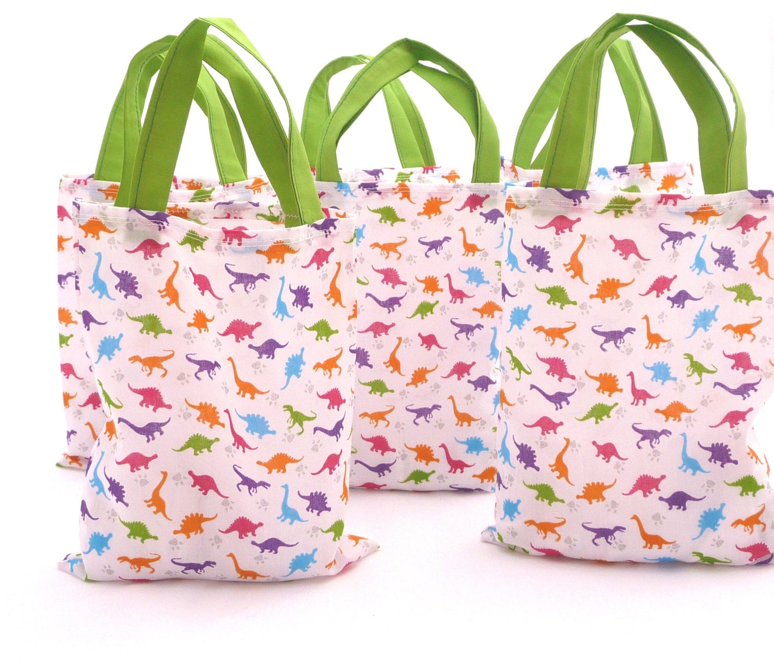 Dinosaur Fabric Party Gift Loot Bags. A Unique Eco Friendly Etsy