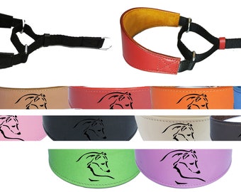 Greyhound Whippet Pelle Collare per cani Imbottito Camoscio Sostegno Segugio Martingale D12