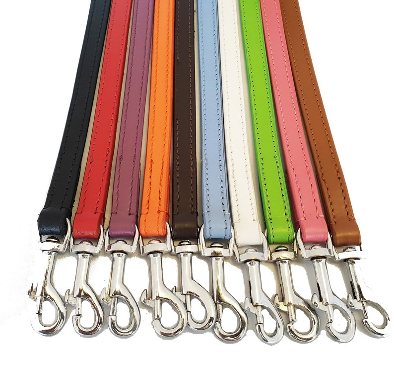 Leather Dog Leads Leashes 100 Cm Long 1 Cm Wide Long Dog Lead Etsy