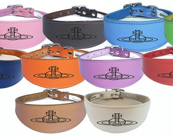 Cane Collare In pelle Collare Levriero Collare Whippet Collare Imbottito Sostegno Laser Inciso D10
