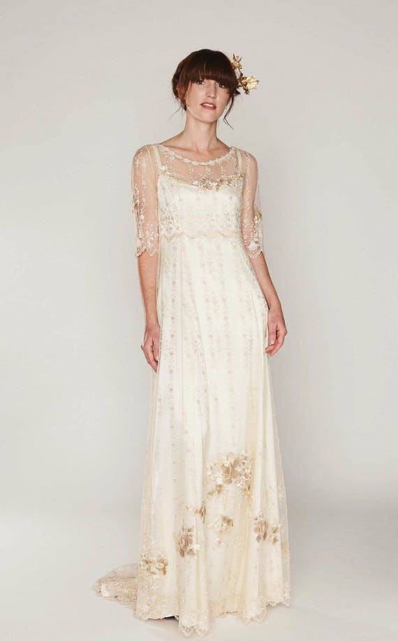 Buy > boho embroidered wedding dress > in stock