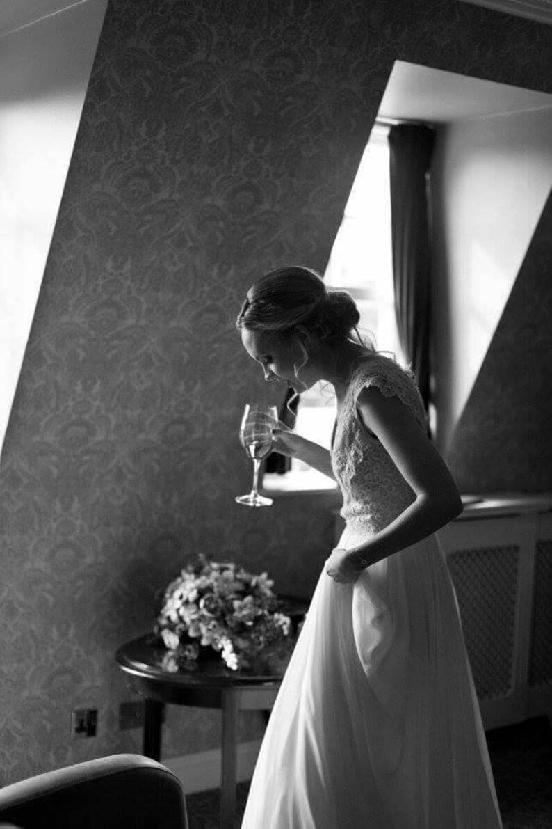 Boho Wedding Dress, Casual Wedding Dress, Simple Wedding Dress, Rustic