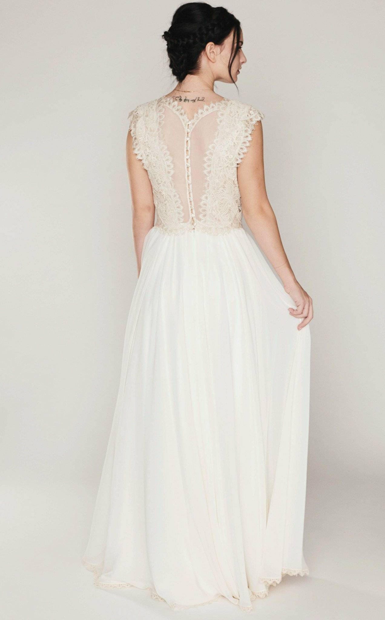 Boho Wedding Dress, Casual Wedding Dress, Simple Wedding Dress, Rustic