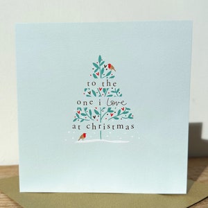 Carte de Noël en feuille d'or pour celle que j'aime|partenaire|mari|femme|petite amie|petit ami|amant