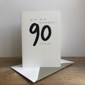Age 90 Male Birthday Greeting Card