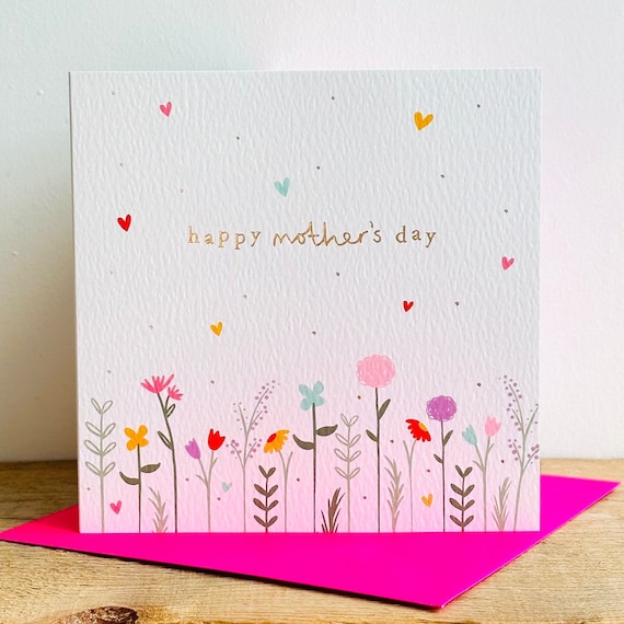Happy Mother’s Day Luxury Gold Foil Floral Greeting Card