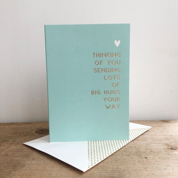 Thinking Of You Greeting Card Etsy