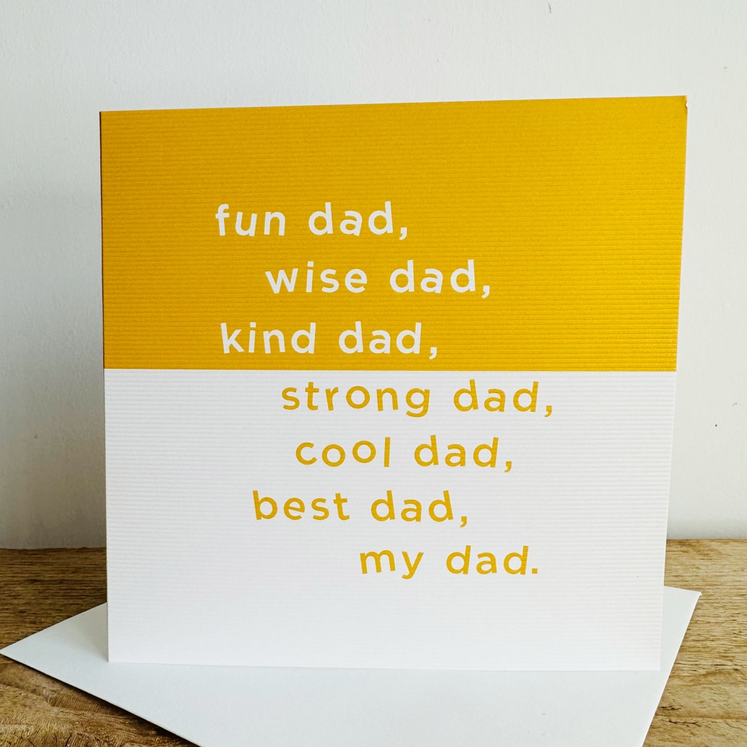 Fun Dad, Kind Dad, Birthday Card for Dad, Grandad, Stepdad, Like A Dad ...