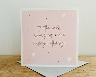 Amazing Niece Birthday Card