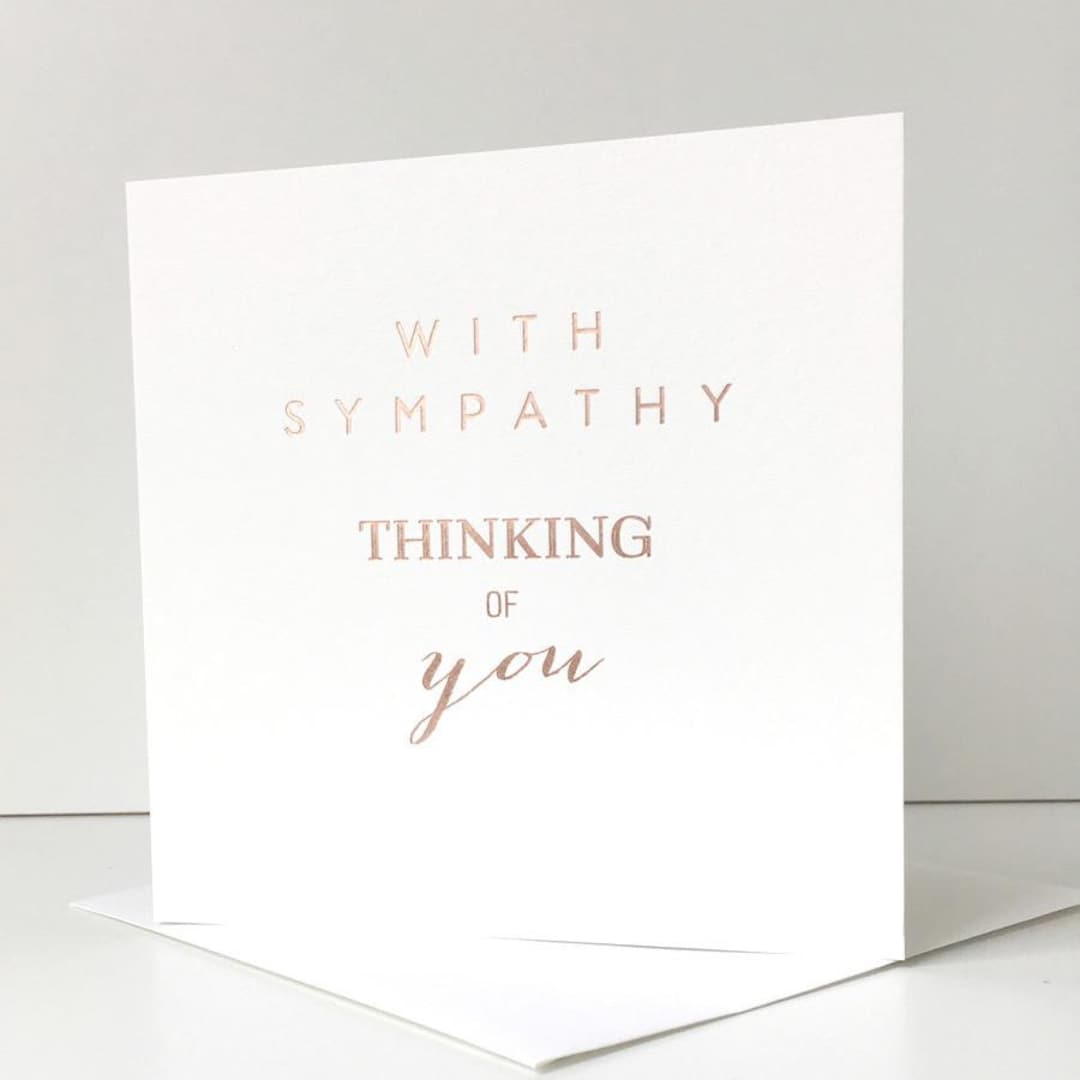 Sympathy - Thinking of You Greeting Card - Etsy
