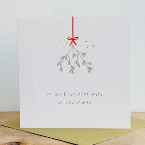 Carte de Noël en feuille d'or pour femme | Carte de Noël belle femme