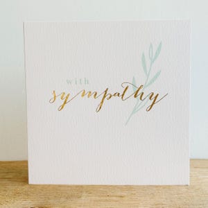 de sympathie de luxe en feuille d'or | carte de sympathie | avec carte de sympathie | Carte de deuil