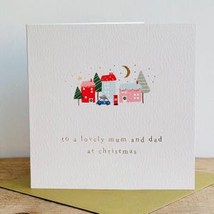 Joyeux Noël à papa et à maman | Carte de Noël pour parents | Carte de Noël pour papa et maman