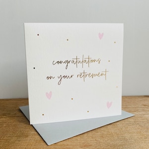 Félicitations pour votre retraite Carte de vœux