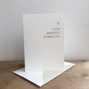 Nos plus sincères condoléances Carte de vœux
