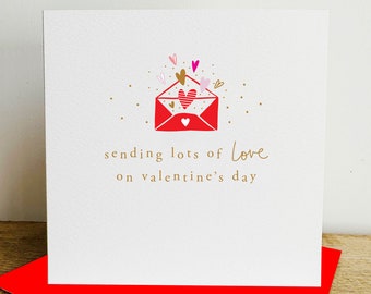 Sending Love Valentine's Day Greeting Card for Partner|Wife|Husband|Boyfriend|Girlfriend