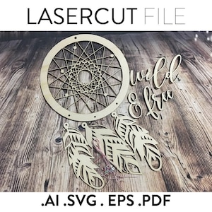 Dreamcatcher SVG / Digital File / Lasercutting / Glowforge