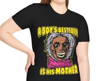 el mejor amigo de un niño es su madre camiseta softstyle pequeña - 3XLarge, divertido lindo regalo de camisa de madre e hijo del día de la madre de terror para ella o él
