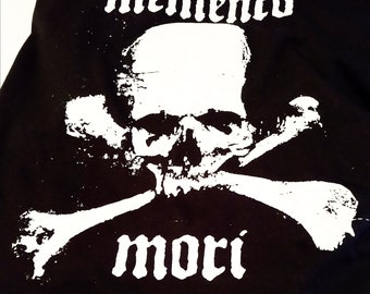 Memento Mori T-shirt - Gothic Death Shirt, Halloween Spooky Season Tee, Gothic Fashion, Goth Gift, October Vibes, Horror Inspired