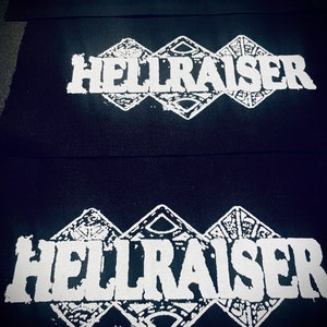 hellraiser pinhead cenobites cliver barker horror patch, horror movie patch, horror movie patches, color horror movie patch