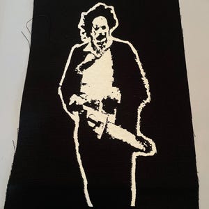 Handmade Horror Movie Sew On Patch, Battle Vest Patch (8x4 inches)