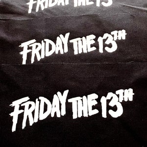 Friday the 13th patch, horror, slasher , color horror patches, horror movie patches, horror movie patch, friday the 13
