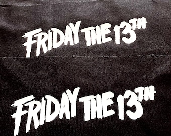 Friday the 13th Patch, Handmade Horror Movie Sew-On Patch