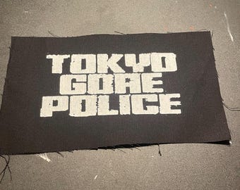 Parche de policía de Tokio Gore - Horror Punk hecho a mano para coser