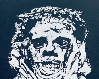 Slasher-T-Shirt aus den 1970er-Jahren – ein ikonisches Motiv aus Horrorfilmen – schwarz, Unisex, Größen S–5XL