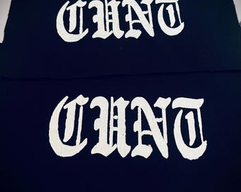 CUNT patch , Color patches sew on patch