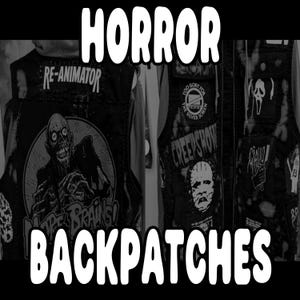 Horror Punk Back Patch, Handmade Sew-On Patch (10x14 inches)