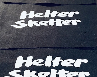 Helter Skelter Patch, True Crime, Handmade Sew-On Applique